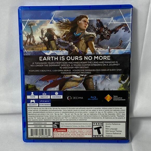 Horizon Zero Dawn PlayStation 4 PS4 Used GREAT - Picture 2 of 4